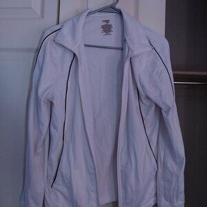 Danskin White Girls Activewear Jacket Large 12-14